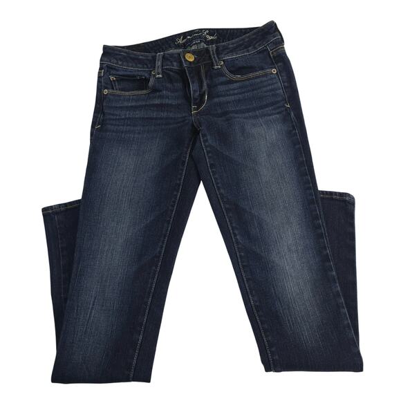 American Eagle stretch skinny jeans blue‎ 2 denim womens 6700 - Picture 1 of 10